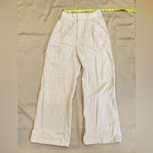 NWT Hollister Livvy Ultra High Rise Wide Leg Linen Pants XS Short Petite